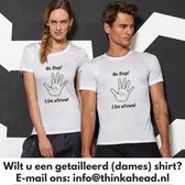 Ho Stop 1,5m afstand uniseks T-shirt Wit XL