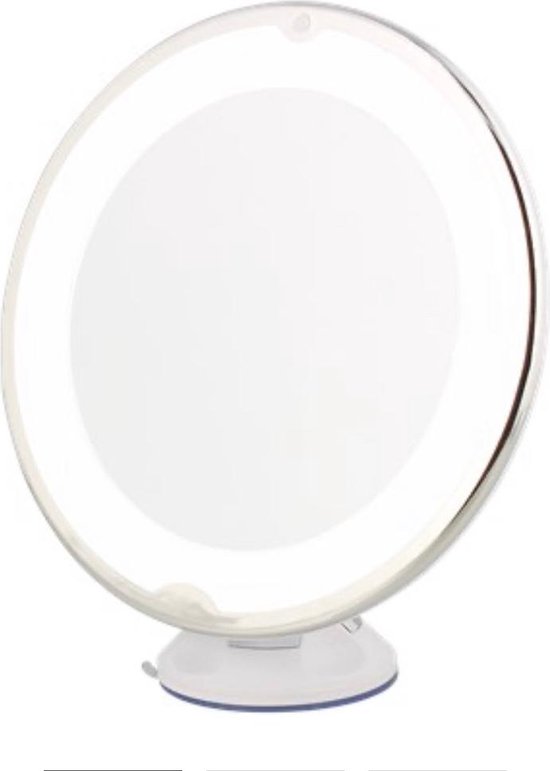 spreiding dik knuffel make up spiegel- Led verlichting - vergroting 5x | bol.com