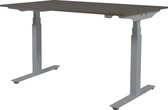 Zit Sta Bureau - Plus Elek 160x80 logan eik - alu frame