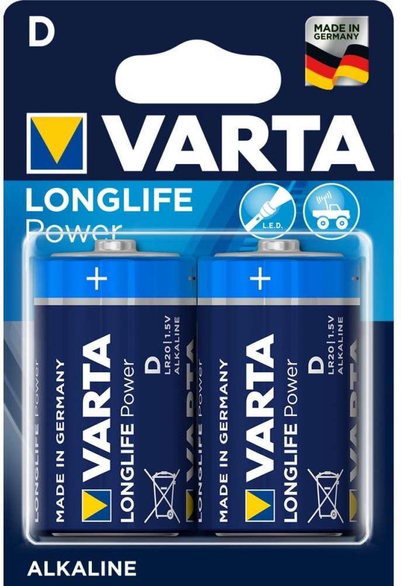 Varta - Longlife Power 2x D-cell Alkaline