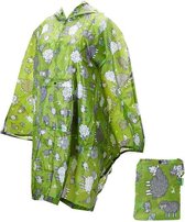 Eco Chic - Poncho Regenjas Schaap Gerecycleerde Nylon Opvouwbaar Lichtgewicht 1 Maat