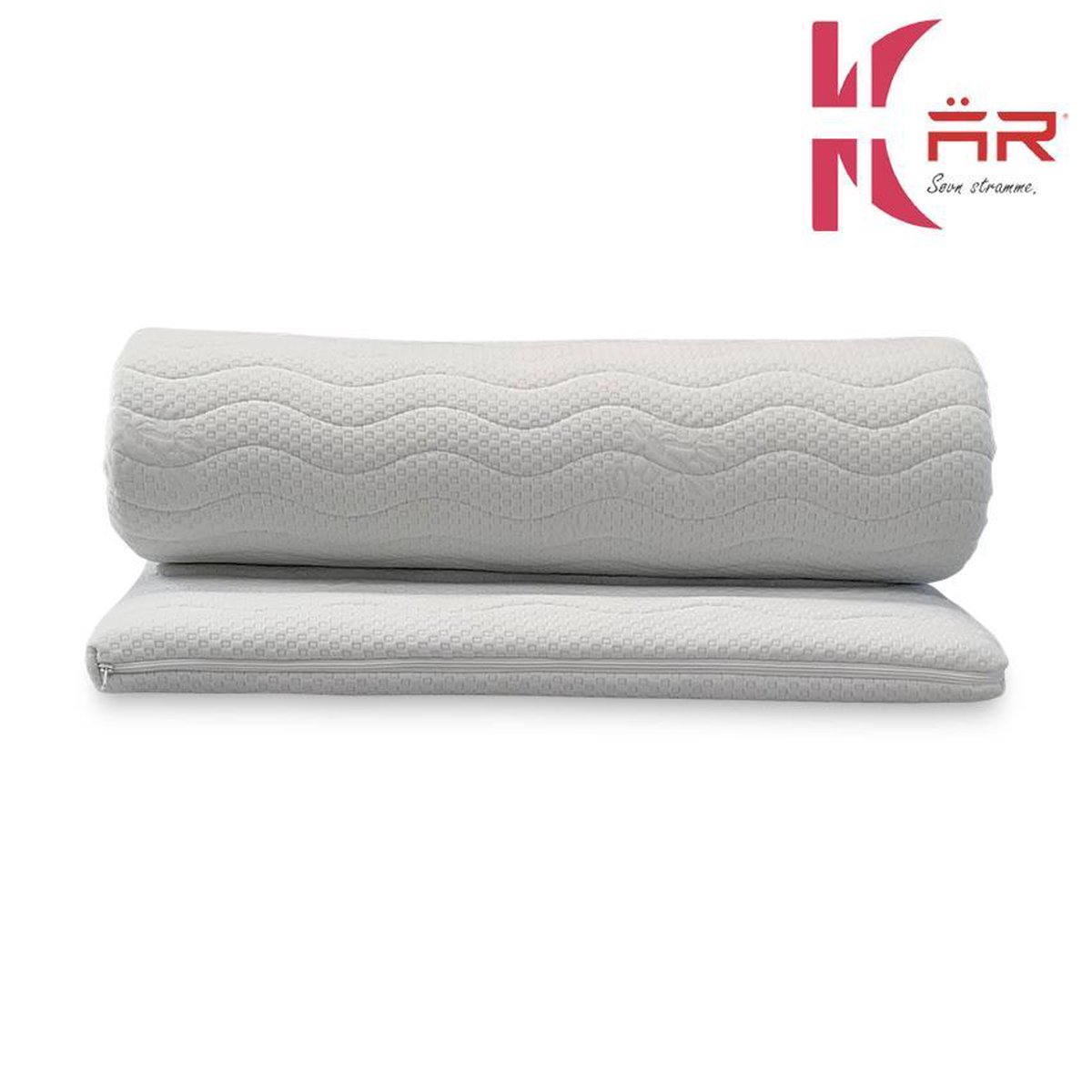 Kikishop Matrastopper 90x200 cm HR45 Koudschuim – 9 cm Topper met 7 Comfortzones – Afneembare & Wasbare Anti-Allergische Hoes – Ademend Premium