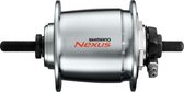 Dynamo Naaf SHIMANO DH-C6000-1R 36 gaats 6V/1,5 Watt voor rollerbrake - zilver