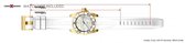 Horlogeband voor Invicta Angel 0484