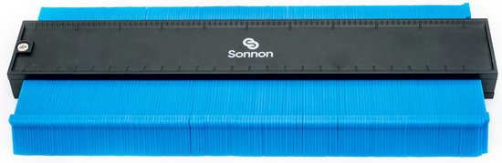 Foto: Sonnon aftekenhulp profielaftaster profielmeter profielkam profielmal blauw 25cm