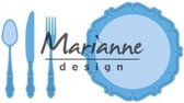 Marianne Design Creatables snij en embosstencil - Diner set