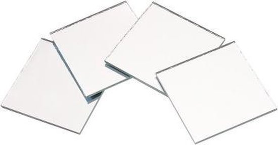 Spiegeltjes vierkant 5 cm a 4 st. | bol.com