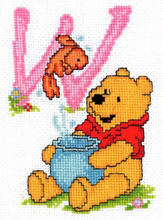 VERVACO Borduurpakket Kruissteek Schilderij BABY EN ZUS