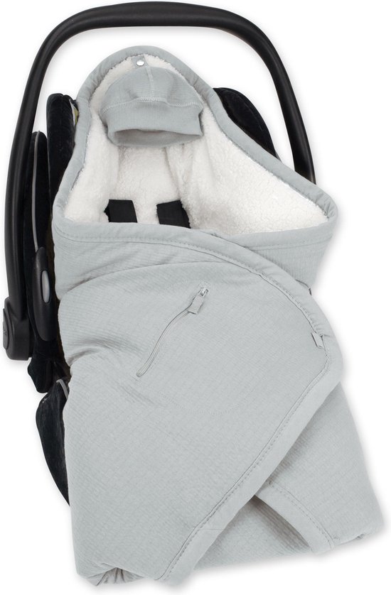 BEMINI Voetenzak - Biside 0-12m - Warme teddy - Grizou van Bemini — afbeelding 5