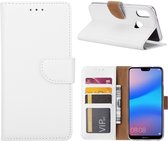 Huawei P20 Lite (2018) - Bookcase Wit - portemonee hoesje