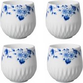 Tasses à café Blossom - Lot de 4 - Vaisselle en céramique - Mugs Delft bleu - Mugs Blossom - Cadeau pour femme
