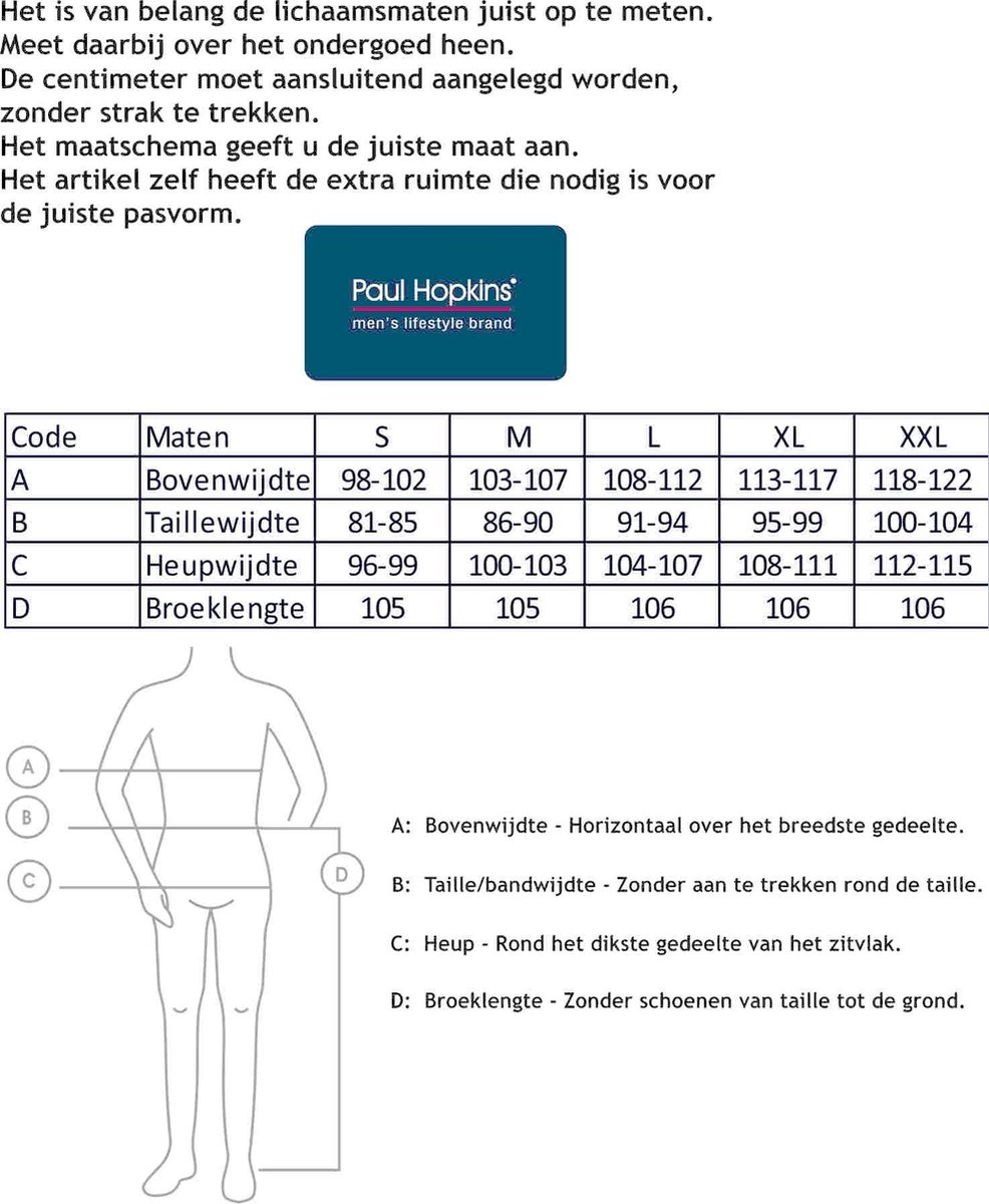 Heren pyjama PHPYH 2808B - Bruin | bol.com