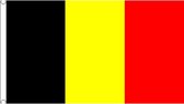 België Vlag - 150 x 240 cm - Zwart / Geel / Rood