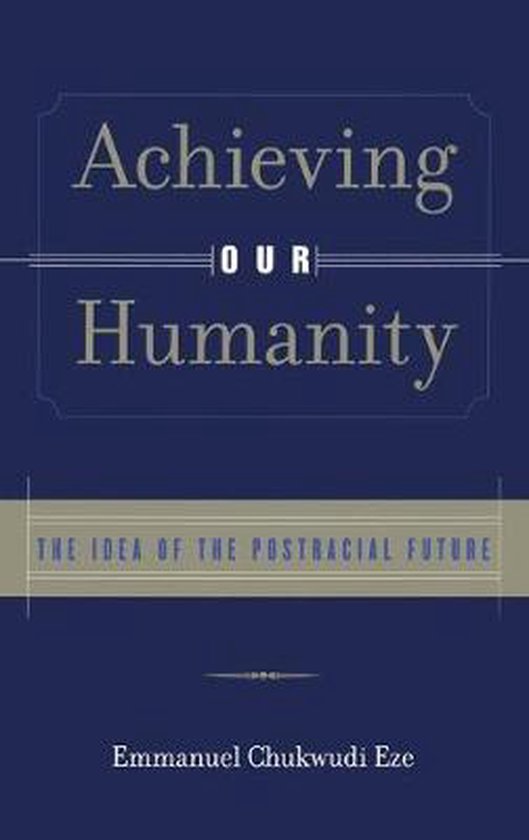 Achieving Our Humanity - cover