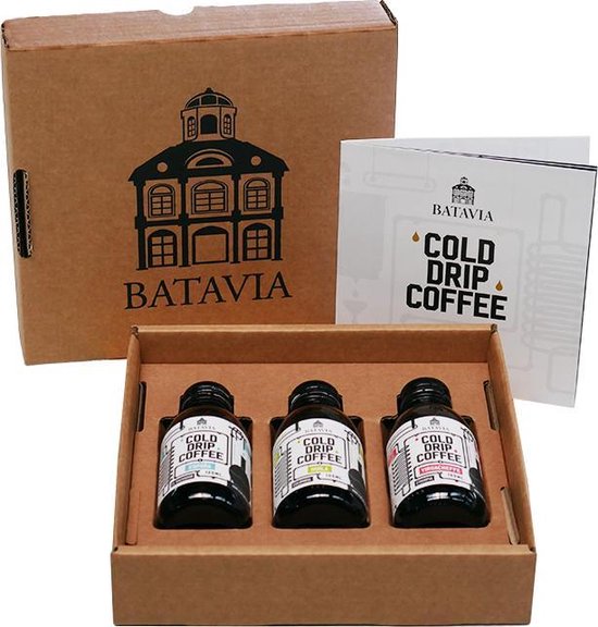 Batavia Cold Drip Coffee emballage cadeau - 3 x 125 ml - café goutte à  goutte froid... | bol.com