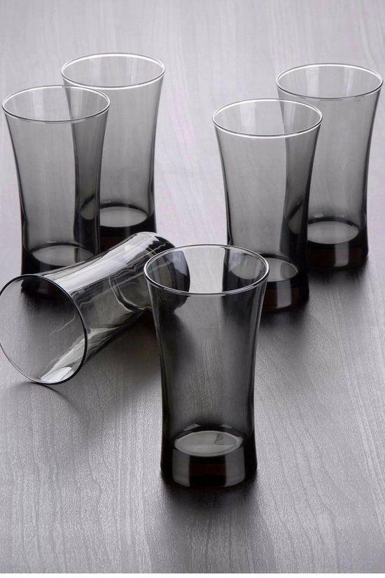 Pasabahce Azur - Verres Long Drink Noir - Lot de 3 - 300 ml | bol.com