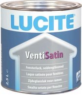 LUCITE®  Venti Satin- WIT-2.5L-Zijdeglanslak voor ramen-r ramen-Waterverdunbaar, ademend, zijdeglanzend éénpotsysteem voor ramen op speciale acrylaatbasis. Éénpotsysteem = grond-,