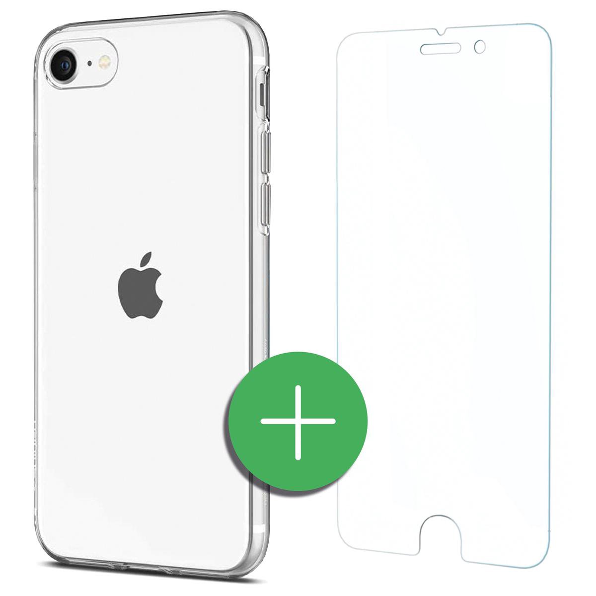 TORCE® iPhone SE (2020) 7/8 Hoesje - Case Transparant + Gratis Glass Screenprotector