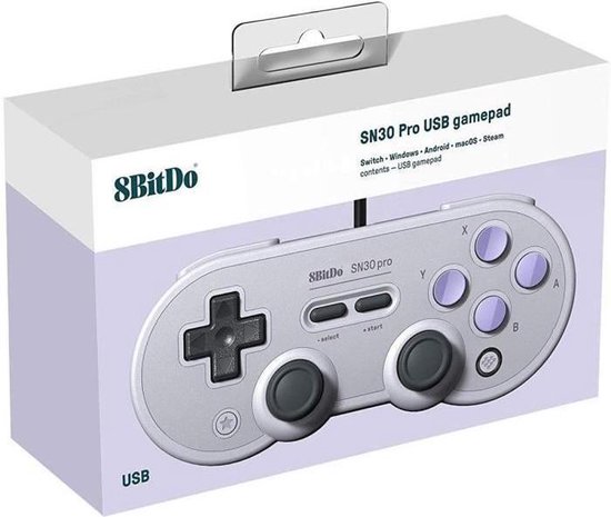 Bol Com 8bitdo Sn30 Pro Usb Gamepad Sn Edition