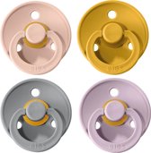 BIBS Fopspeen - Maat 2 (6-18 maanden) - 4 stuks - Blush, Oker Geel, Lilac en Cloud