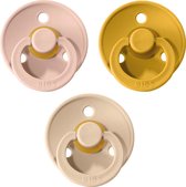 BIBS Fopspeen - Maat 2 (6-18 maanden) - 3 stuks - Blush, Oker Geel en Vanilla