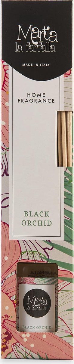 Geurstokjes Black Orchid - Marta La Farfalla - Luchtverfrisser voor in huis of toilet - 100ML
