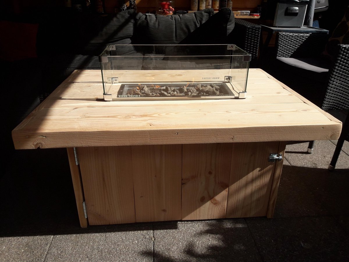 Vuurtafel Tree Terrasverwarmer Douglas hout 80x100x50cm – foto 8