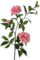 Viv! Home Luxuries Camelia - zijden bloem - roze - topkwaliteit