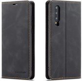 For Huawei P30 Forwenw Dream Series Oil Edge Strong Magnetism Horizontal Flip Leather Case with Holder & Card Slots & Wallet & Photo Frame (Black)