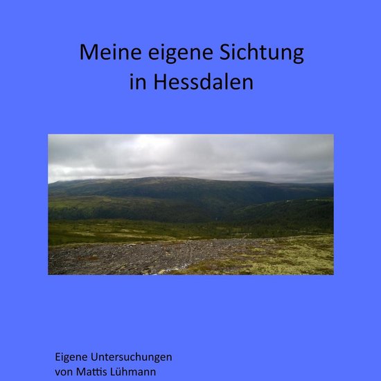 Meine eigene Sichtung in Hessdalen - cover