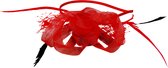 Jessidress Haarband Feestelijke Haar Diadeem met haarbloem - Rood