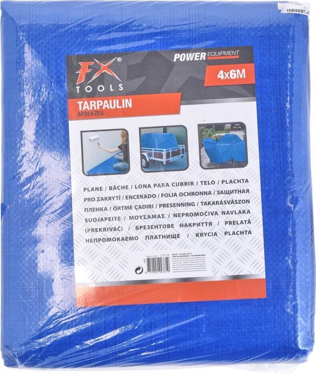 Bâche Plastique 2x3 M Bleue 80g/m² - Bâche De Protection