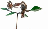 METAL KINGLETS ON A TREE BRUNCH