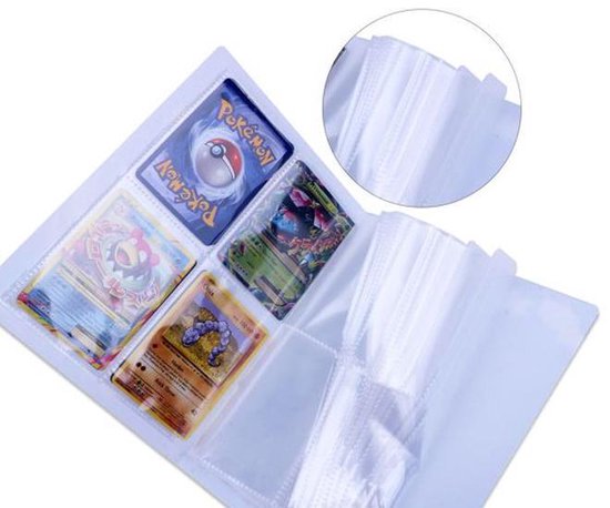 Verzamelalbum voor kaarten, verzamelkaartenalbum, 50 pagina's, capaciteit 400 kaarten, trainer, verzamelkaartenalbum, schriften voor kaarten met ritssluiting, kaartenmap, boek, roze