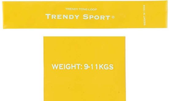 Westers dat is alles Buurt Trendy Sport - Tone-Loop - naadloos - geel - lichte weerstand - 18 mm x 1.4  mm x 29 cm... | bol.com
