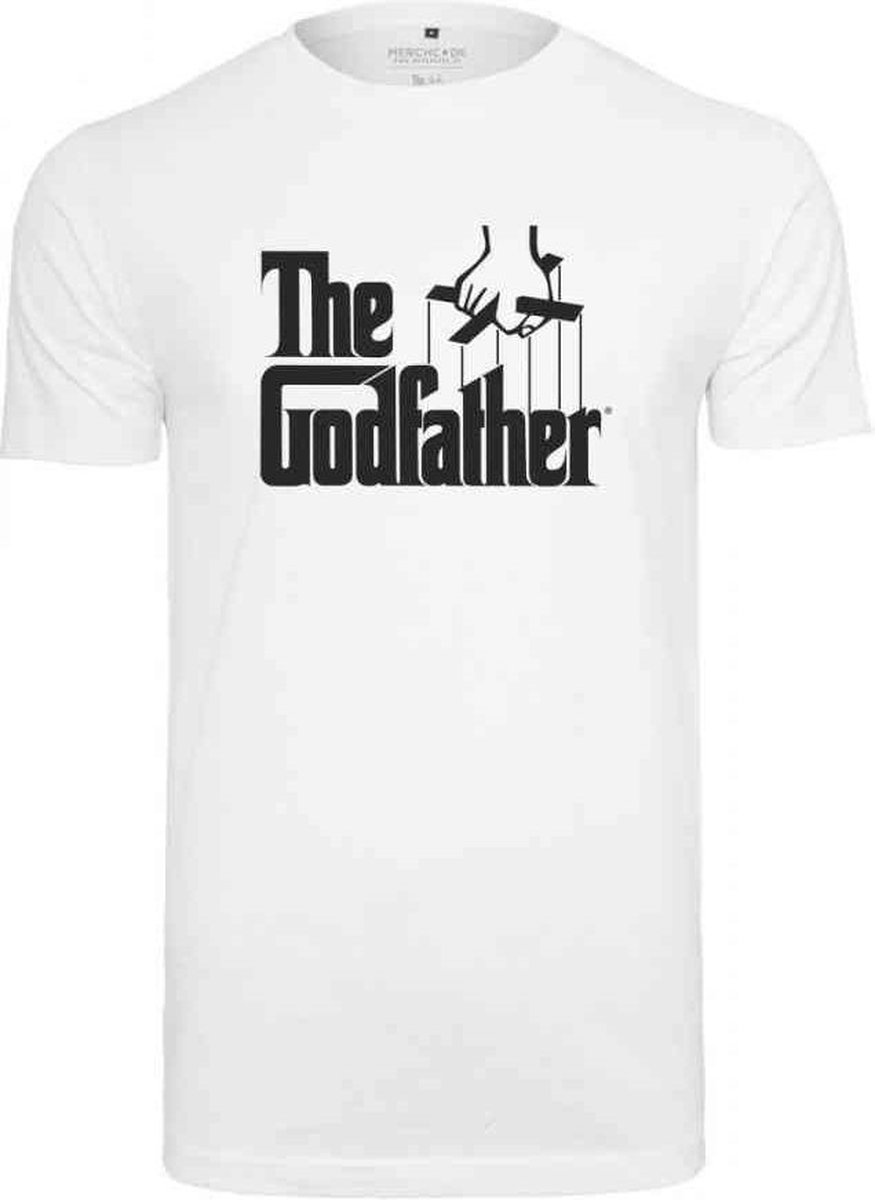 Merchcode The Godfather Godfather Logo Heren T-shirt XL Wit