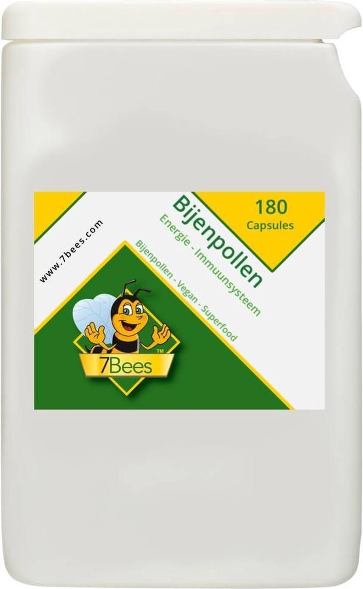 Goedkoopste Bijenpollen 180 capsules | 7Bees