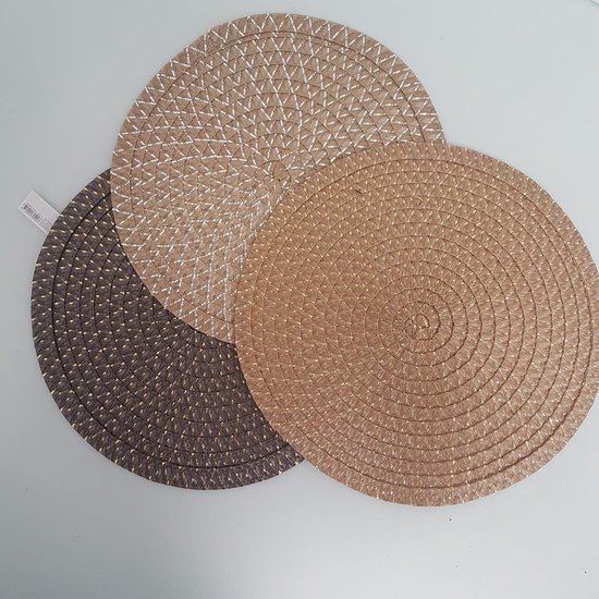 Placemats rond Set van 3