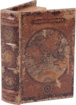Book box 15 cm Worldmap