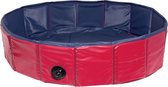 Flamingo - Hondenzwembad Splash Pool - Rood/ Blauw - 80 x 80 x 20 cm -