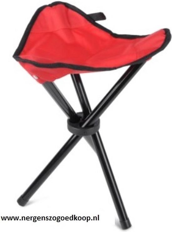 Benson Compacte campingkruk - opvouwbaar - oxford doek - stalen frame - 30 x 30 x 38 cm - mix kleur van Benson — afbeelding 2