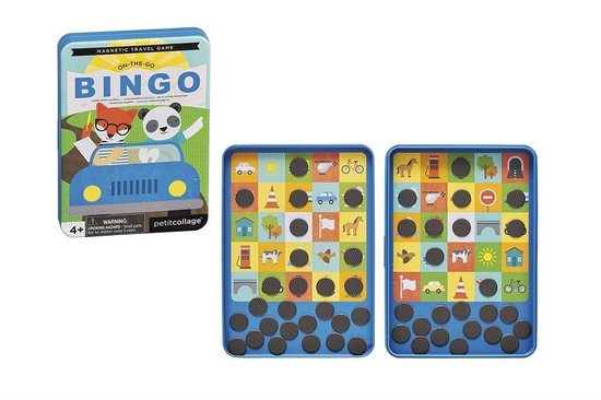 Thumbnail van een extra afbeelding van het spel Petit Collage Magnetisch Spel On-The-Go: Bingo