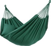Hangmat Tweepersoons 'Organic' Green (Groen) | Bijpasende opbergtas | 180 KG | Handgemaakt in Brazilië | 1% For The Planet | Tropilex