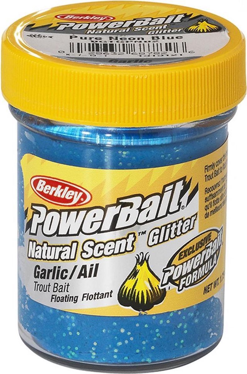 Berkley Troutbait Naturel Scent - Garlic Pure Neon Blue - Blauw