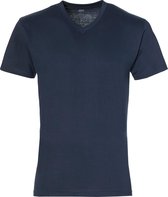 Jac Hensen T-shirt - V-hals - Blauw - 7XL Grote Maten