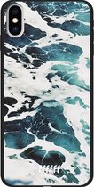 iPhone Xs Max Hoesje TPU Case - Waves #ffffff