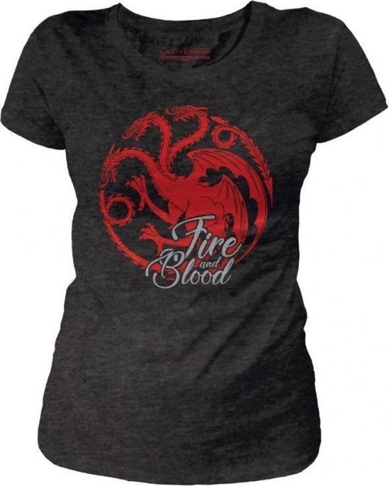 GAME OF THRONES - T-Shirt Targaryen Fire & Blood - GIRL (S)