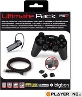 Bigben Draadloze Controller Vibratie + Hdmi Kabel 1.4 + Triggers + Bluetooth Headset Zwart PS3