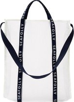 Seafolly Carried Away Tape Mesh Tote White - Wit Doorzichtige Strandtas Dames - One Size