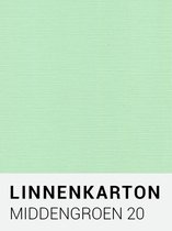 Linnenkarton 20 Middengroen A4 240 gr.